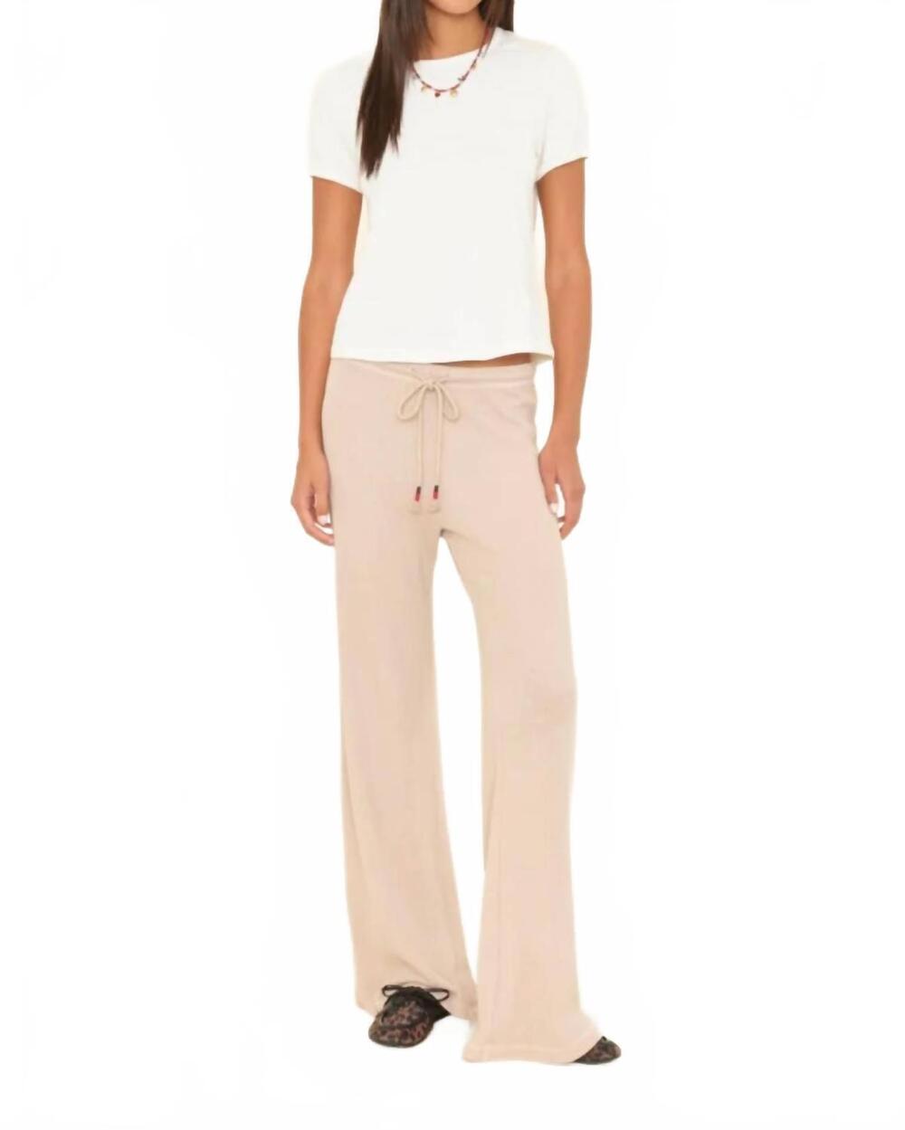 NEW XIRENA manon pull on pants in pebble stone